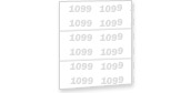 Three up 1099 blank no backer  (Qty. 100) - Par...