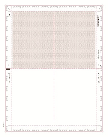 W-2 4up Pressure Seal Form (Qty. 100) Part# 5223